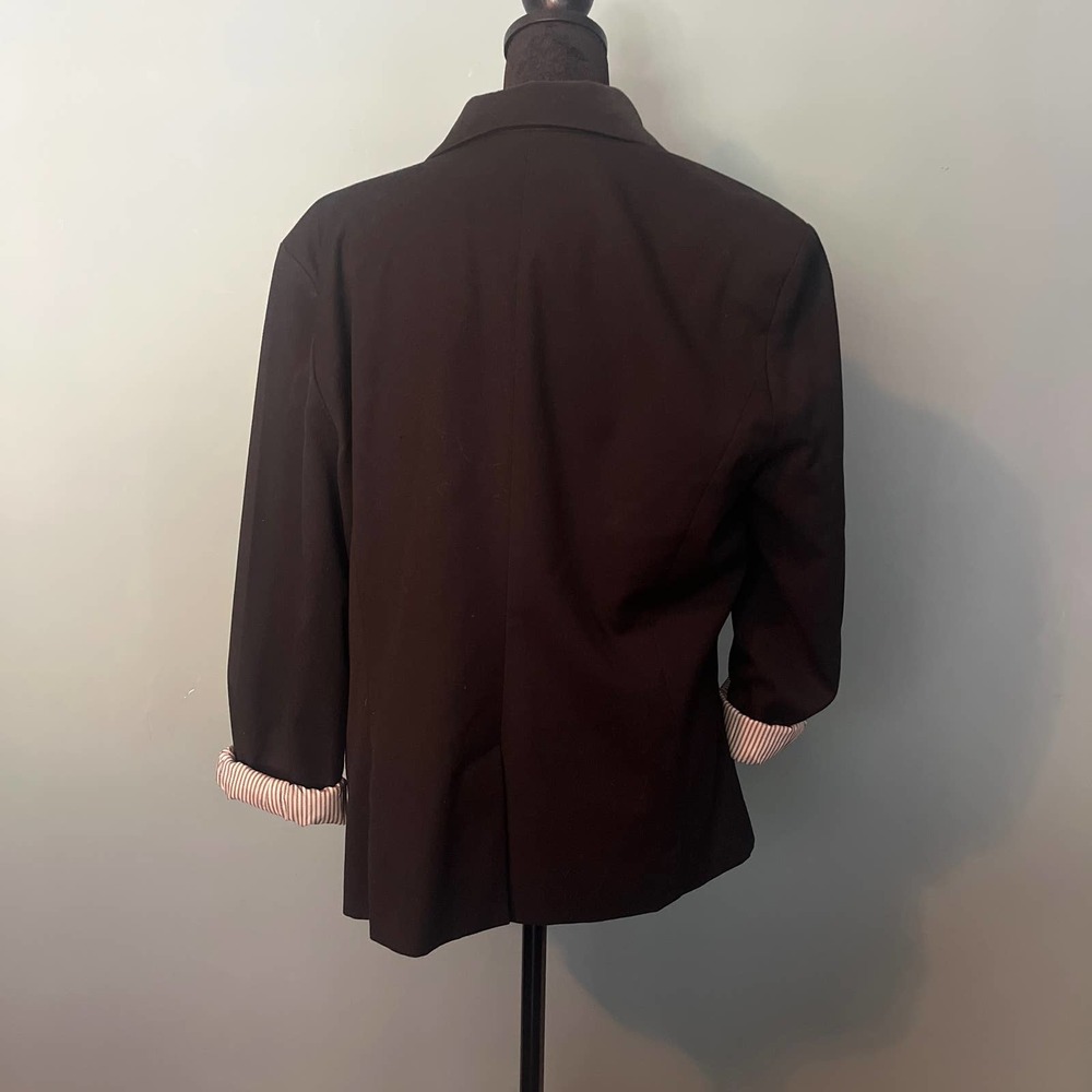 Merona Black Blazer with Lining Sleeve Detail - Picture 4 of 7